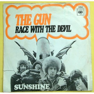 GUN Race With The Devil / Sunshine (CBS 3764) Holland 1968 PS 45 (Hard Rock, Blues Rock, Psychedelic Rock)